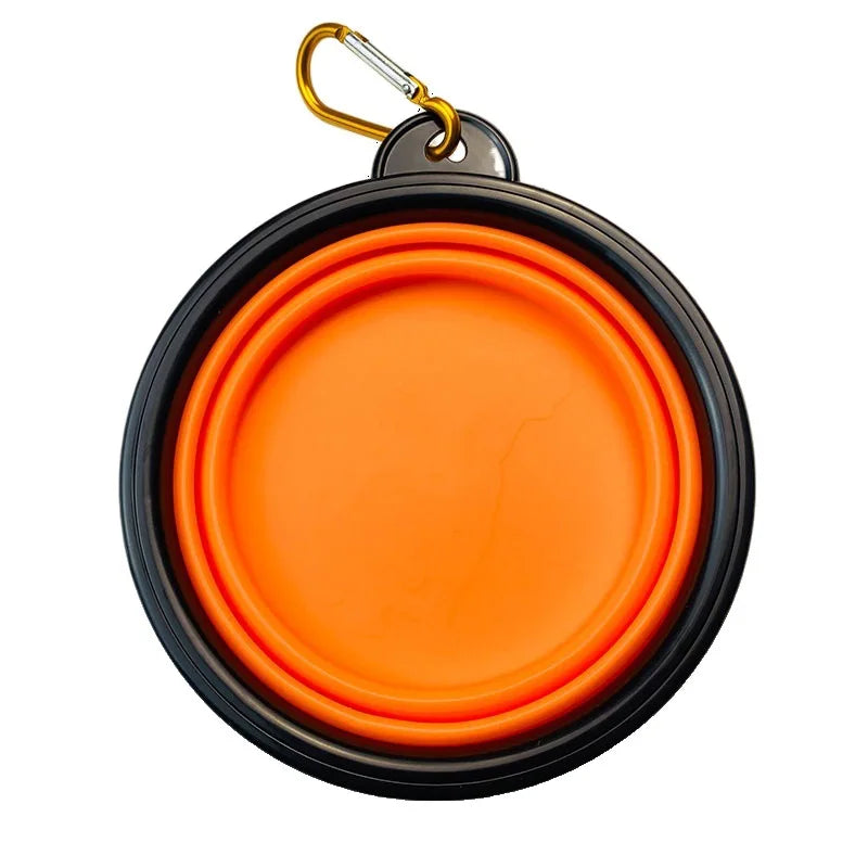 350ml Collapsible Pet Folding Silicone Bowl