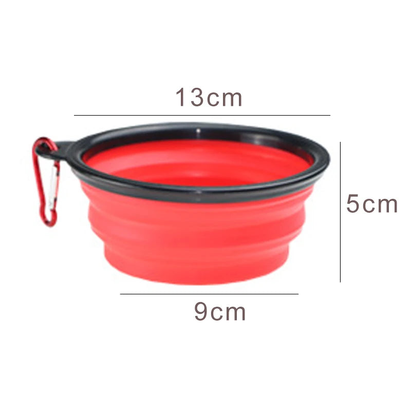 350ml Collapsible Pet Folding Silicone Bowl