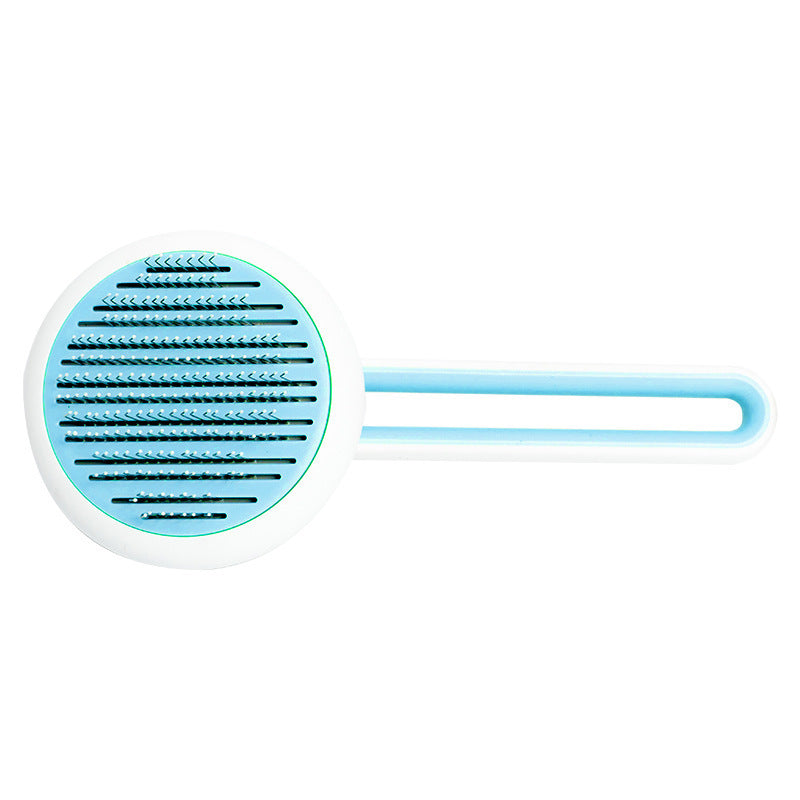 Round Hair Brush with Massage for Pets