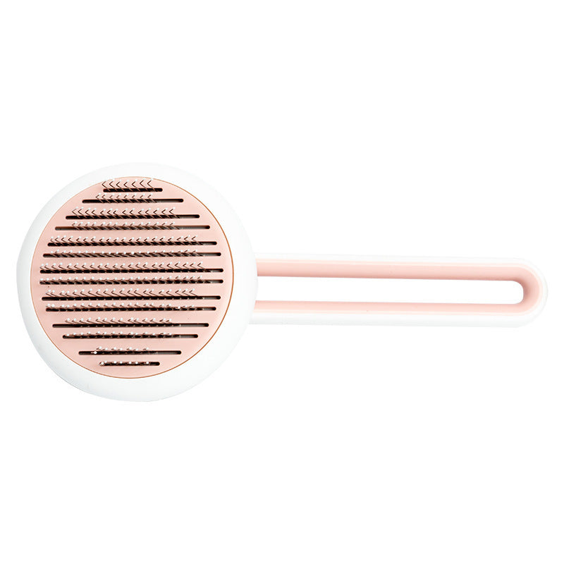 Round Hair Brush with Massage for Pets